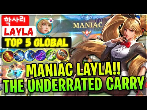100% UNSTOPPABLE!!🙀Layla One HIT Delete build & Emblem - Build Top Global Layla 2024 MLBB