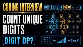 YouTube video 'Leetcode solving 357  Count Numbers with Unique Digits'