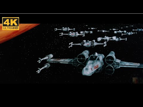 4K Star Wars 1977 Original / 'Despecialized' - Battle of Yavin - Full Battle