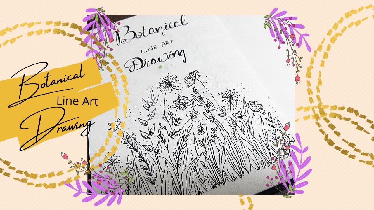 Botanical drawing || #short || line art