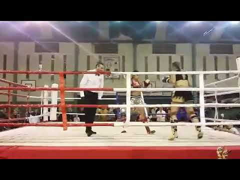 Nadia Rolon vs Estefania Pacheco, Tercer y Cuarto round Lowkick