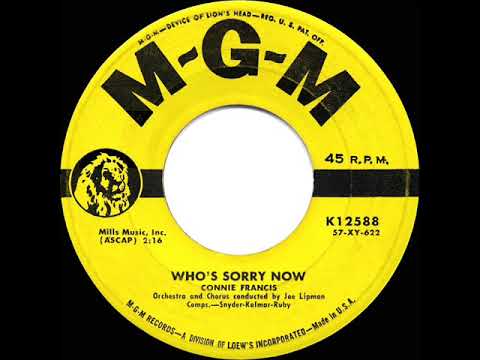 1958 HITS ARCHIVE: Who’s Sorry Now - Connie Francis (a #2 record)
