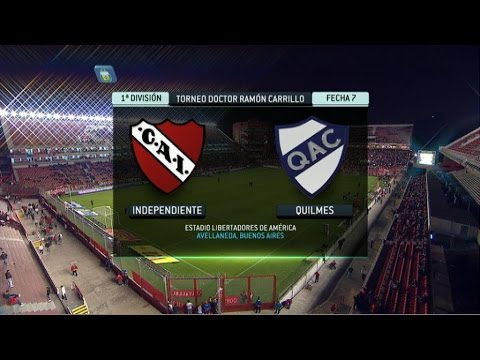 Fútbol en vivo. Independiente - Quilmes. Fecha 7. Torneo Primera División 2014. FPT.