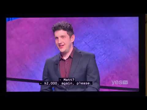 Double Jeopardy, Matt Amodio Day 7 - 3rd Daily Double (7/29/21)