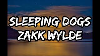 Zakk Wylde - Sleeping Dogs (Lyrics)