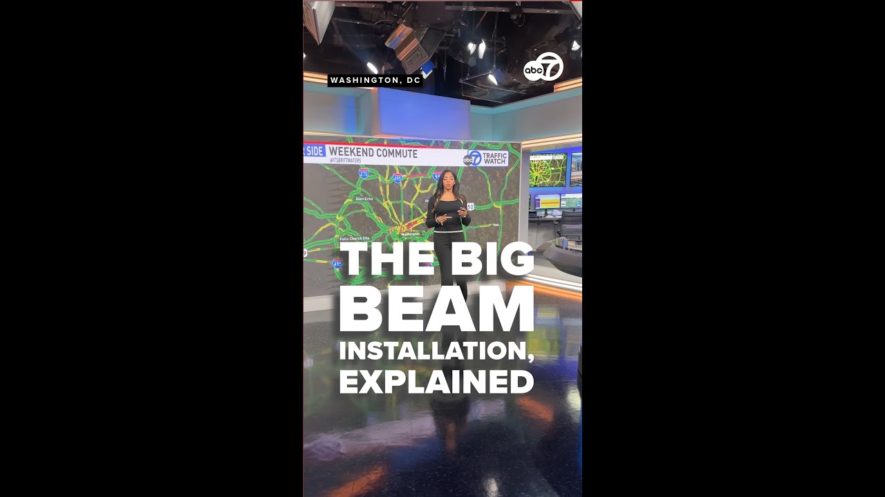 The Big Beam Installation takes place this weekend on Virginia's northbound I-495