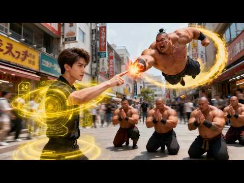 Bully picks on poor boy, but gets blasted 10m with one finger! All kneel,begging for mercy!