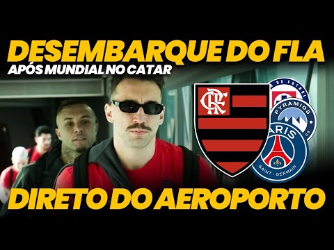 💥 Flamengo desembarca no Rio de Janeiro após Mundial no Catar