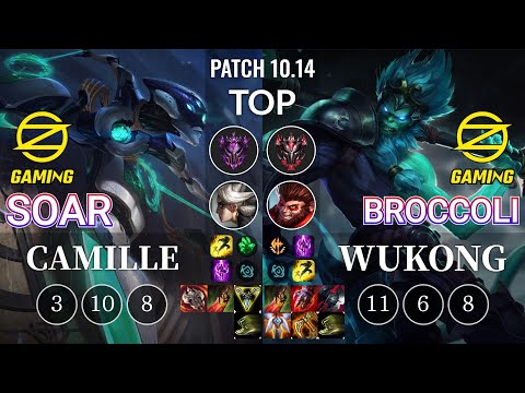 OZ SoaR Camille vs OZ BroCColi Wukong Top - KR Patch 10.14