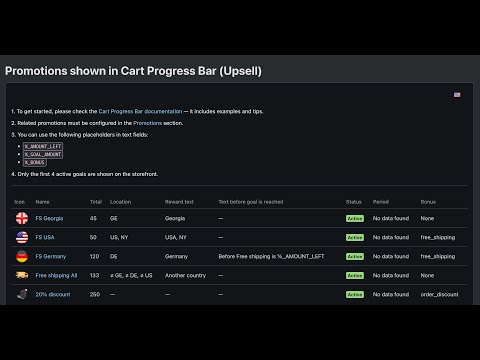 Cart Progress Bar v2.01: New Location Conditions (CS-Cart Add-on Update)