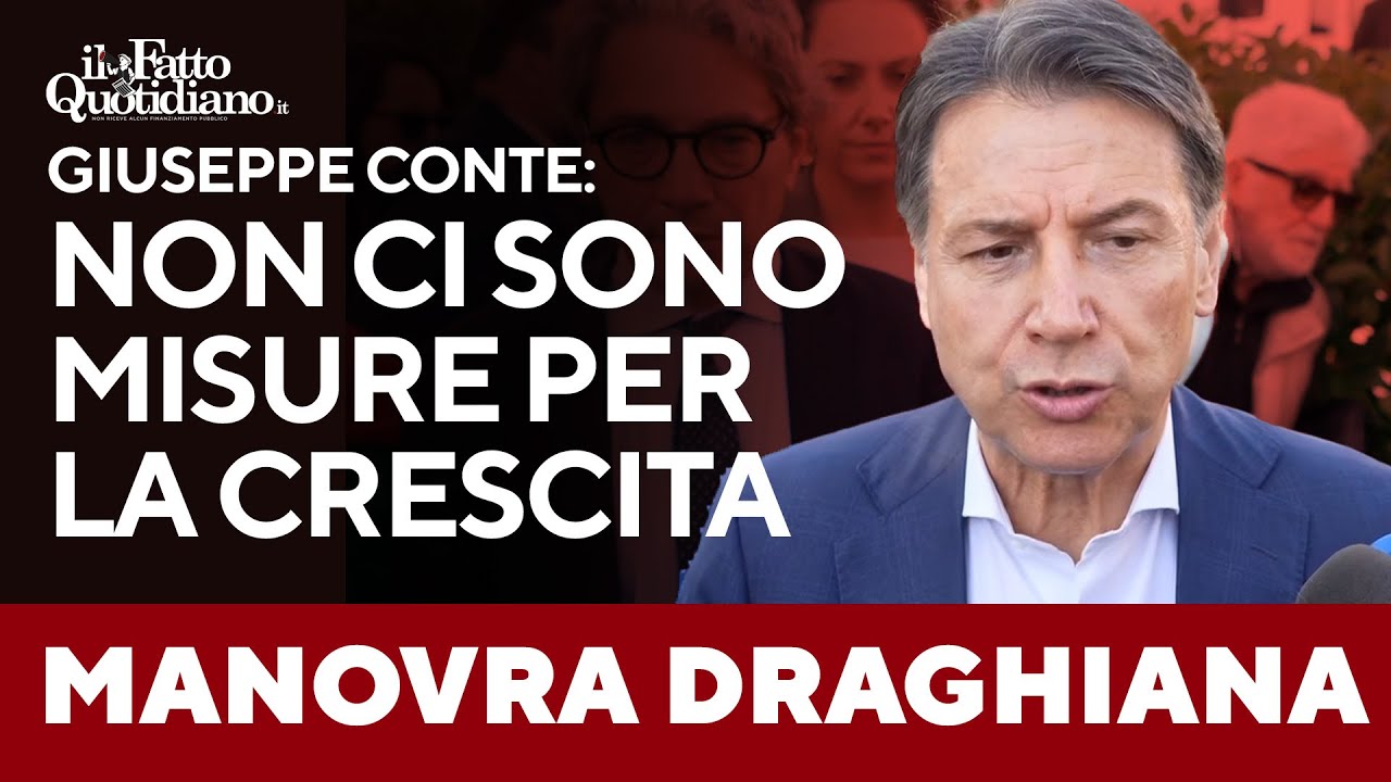 Manovra, Conte: "È la più "draghiana" mai concepita, non ci sono misure per la crescita"