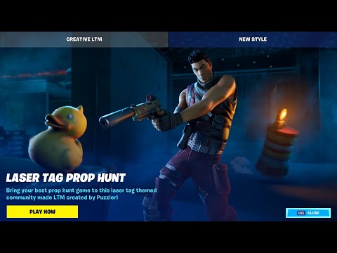 How to play Laser Tag Prop Hunt - Fortnite LTM - 0159-7611-5733