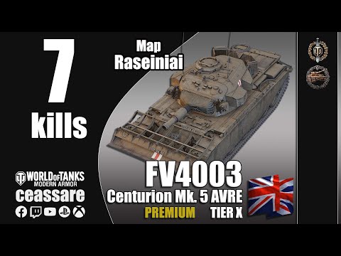 FV4003 Centurion Mk. 5 AVRE / WoT Console / PS5 / Xbox Series X / 1080p60 HDR