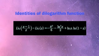 Identities of dilogarithm function| 8