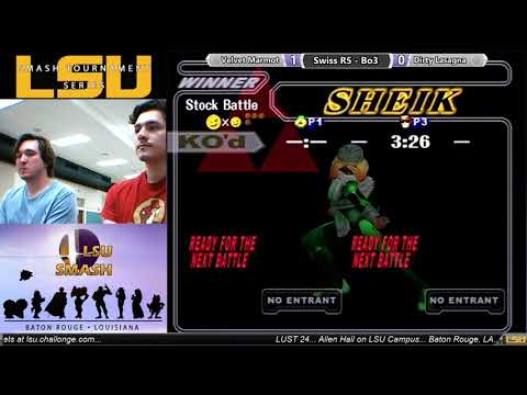 LUST 24 Melee Singles - The Velvet Marmot (Sheik) vs Dirty Lasagna (Falcon)