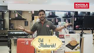 Big Eid Deals at Khosla Electronics! 📱 5G mobile at ₹9999 with free gifts and easy 36 months EMI.