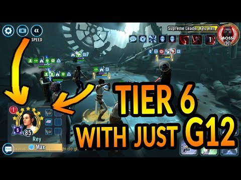 Beat Tier 6 of Galactic Legend Rey event with just Gear 12!