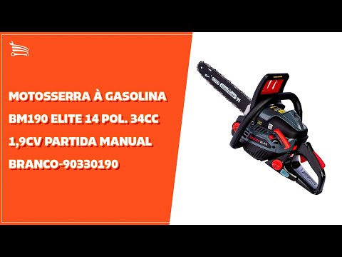 Motosserra a Gasolina BM220 Elite 16 Pol. 38,5cc 2,2cv Partida Manual - Video