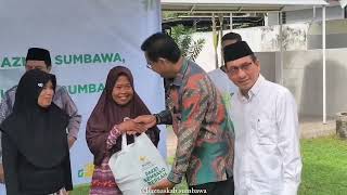 Penunaian Zakat Bupati Sumbawa dan Pendistribusian 1000 Paket Sembako Ramadhan BAZNAS