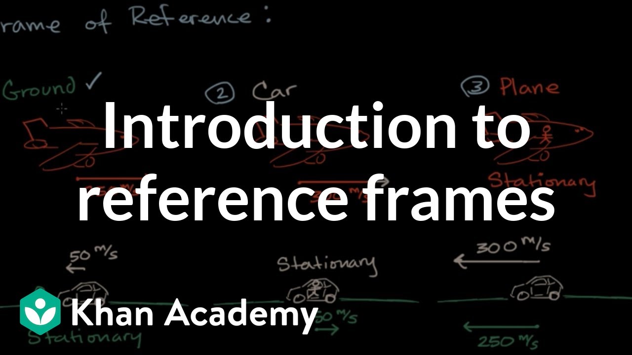 Watch video Introduction to frames of reference Now Introduction to frames of reference