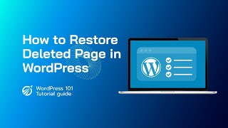 How to restore deleted page in WordPress