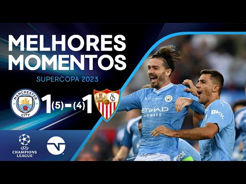 Gols e lances de Manchester City x Sevilla