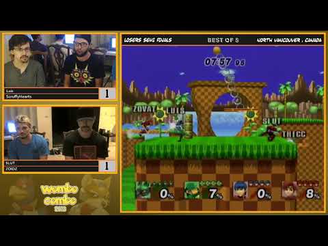 Wombo Combo 2018 | Doubles - Losers Semi Finals - SLUT/ZOIDZ vs ScruffyHearts/Luis