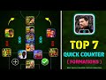 Top 7 Best Quick Counter Custom Formation In eFootball 2024 Mobile | Best Custom Formation For QC