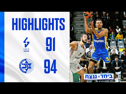 HIGHLIGHTS: ASVEL Villeurbanne vs Maccabi Playtika Tel Aviv 91:94 (EuroLeague Gameday 12)