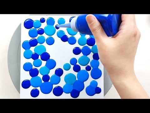 (515) Black hole | with Silicone oil | Fluid Acrylic Pouring for beginners | Designer Gemma77