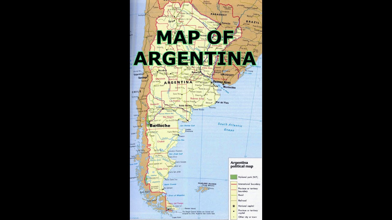 MAP OF ARGENTINA