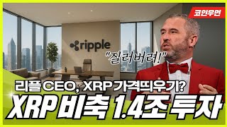 리플 CEO, XRP 가격 살리기? XRP 자금조달에 1조 4천억원 투여