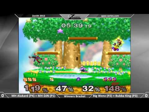 Zenith 2013 - MH Alukard + MH DJ Nintendo vs Big Wenz + Bubba King - SSBM