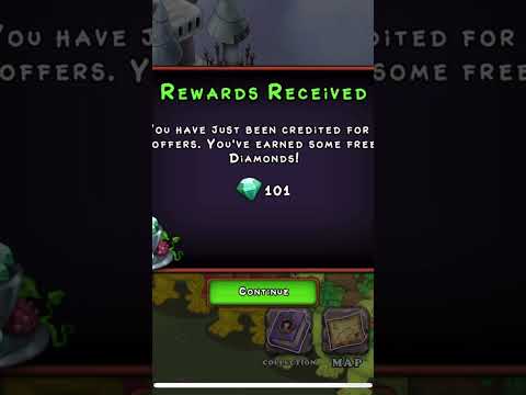 Getting 101 diamonds from rewards! #shorts #msm