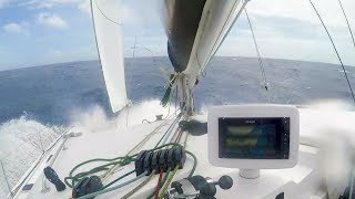 The First Time We&#39;ve Turned Back. 35+ Knots Wind on the nose! Ep.158