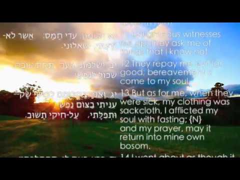 Psalm 35 Hebrew English Translation