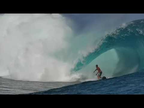 Tikanui Smith at Teahupo'o, Tahiti, June 19th, 2016