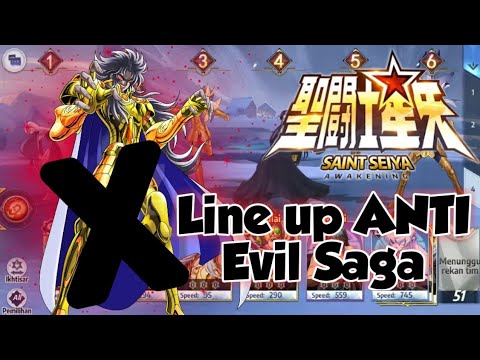 Line Up ANTI Evil Saga - Saint Seiya Awakening