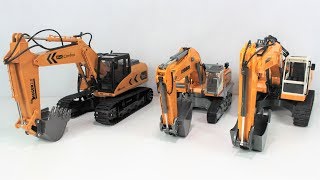 Vergleichs-Test - RC-Bagger - Siku Control Liebherr, Revell Control Digger 2.0 & Double E DIY
