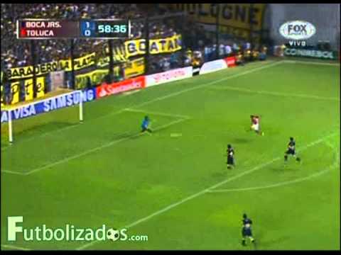 Boca Jrs. 1 - Toluca 2. Copa Libertadores 2013.