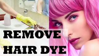 How to remove hair dye stains from the sink with Baking soda