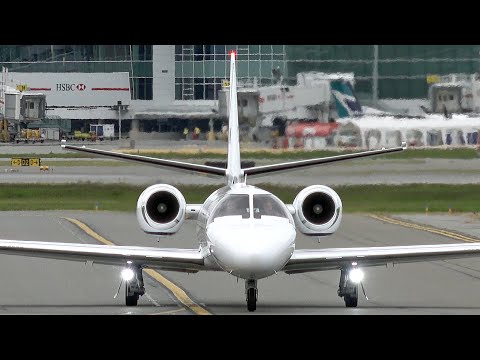 Cessna Citation Encore C-FTOM arriving at the Vancouver Airport