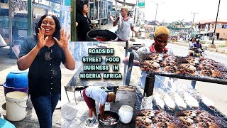 MAKING AND SELLING POPULAR NIGERIAN STREET FOOD, GRILLED FISH BY THE ROADSIDE | Danica Kosy
