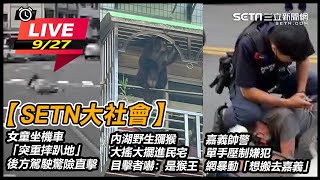 好睏睡著了！直擊女童坐機車突「重摔趴地」