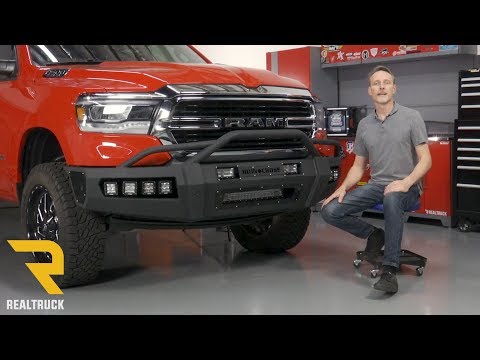 How to Install Iron Cross Hardline Prerunner Front Bumper on a 2019 Ram 1500