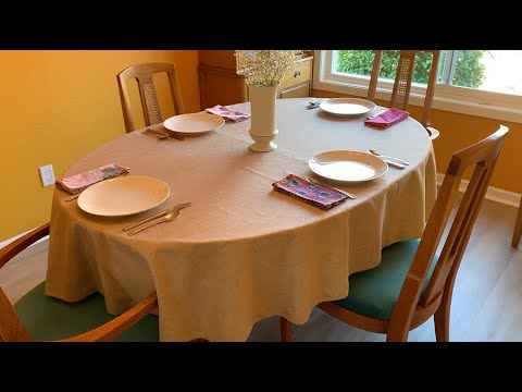 Wolkemer Faux Linen Oval Tablecloth Review | Flaxen 60x84 | Elegant, Wrinkle-Resistant Fabric