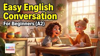 Easy Morning Routine English Conversation | Daily English Listening Practice (A2 Beginner)
