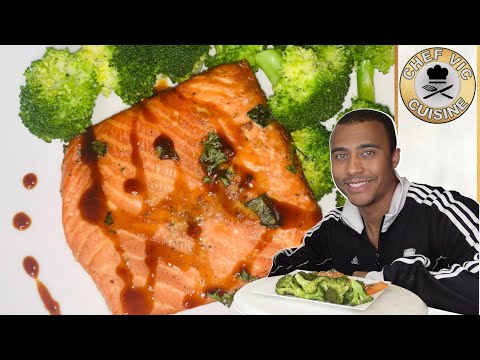 The BEST Salmon Recipe! | Garlic Honey Ginger Glazed Salmon | Chef Vic Cuisine