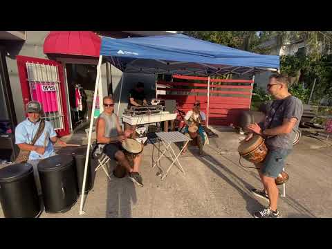 Djembe solo with DJ in Sant Augustin