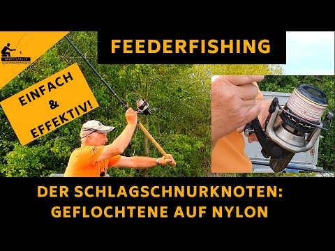 Feeder fishing - The shock leader knot from braided line to monofilament line